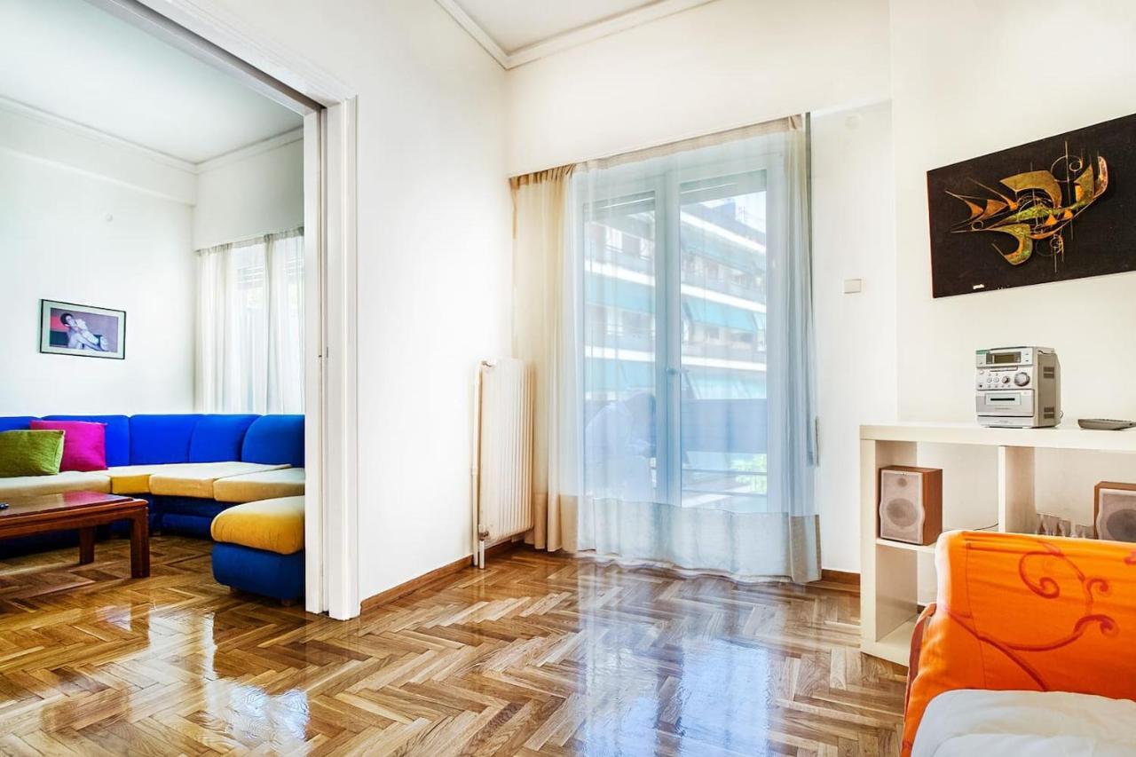 Spacious Flat Near Ampelokipoi Metro Station Atenas Exterior foto
